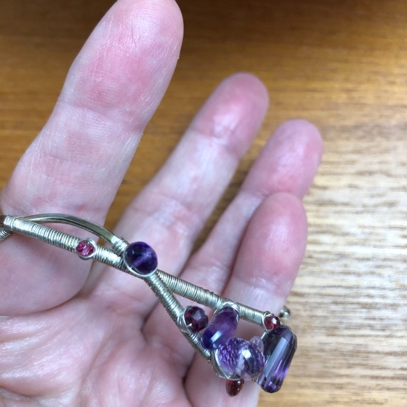 NEW Gorgeous Gemstone Sterling Silver Bracelet - Picture 6 of 8